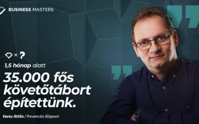 1,5 hónap alatt 35.000 fős követőtábort építettünk! – Veres Attila sikersztori